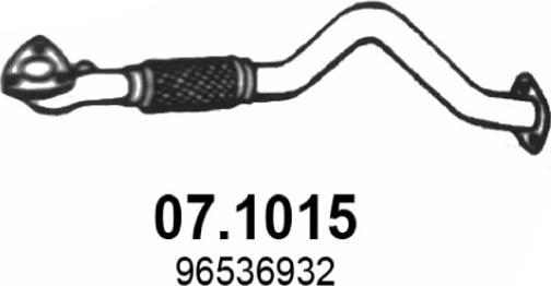 ASSO 07.1015 - Труба вихлопного газу autocars.com.ua