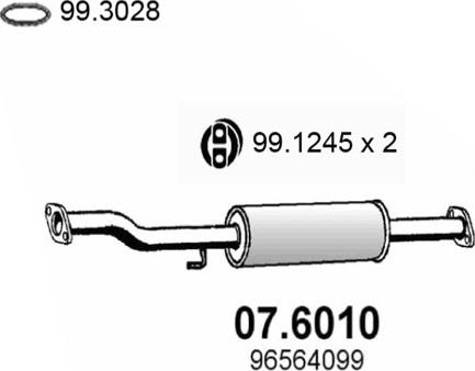 ASSO 07.6010 - Средний глушитель выхлопных газов autodnr.net