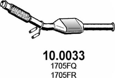 ASSO 10.0033 - Каталізатор autocars.com.ua