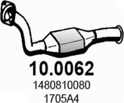 ASSO 10.0062 - Каталізатор autocars.com.ua