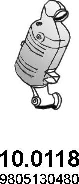 ASSO 10.0118 - Каталізатор autocars.com.ua