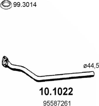ASSO 10.1022 - Труба выхлопного газа autodnr.net