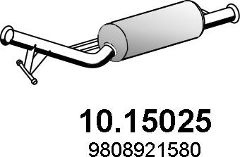 ASSO 10.15025 - сажі / частковий фільтр, система вихлопу ОГ autocars.com.ua