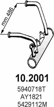 ASSO 10.2001 - Предглушитель выхлопных газов autodnr.net