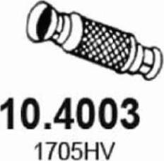 ASSO 10.4003 - Труба вихлопного газу autocars.com.ua