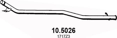 ASSO 10.5026 - Труба вихлопного газу autocars.com.ua