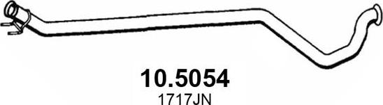 ASSO 10.5054 - Труба вихлопного газу autocars.com.ua