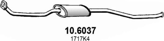 ASSO 10.6037 - Средний глушитель выхлопных газов autodnr.net