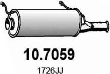 ASSO 10.7059 - Глушник вихлопних газів кінцевий autocars.com.ua