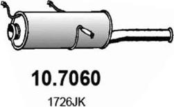 ASSO 10.7060 - Глушник вихлопних газів кінцевий autocars.com.ua