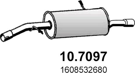 ASSO 10.7097 - Глушник вихлопних газів кінцевий autocars.com.ua