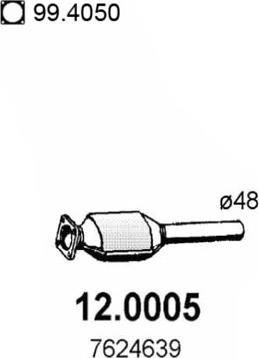 ASSO 12.0005 - Каталізатор autocars.com.ua