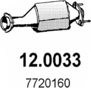 ASSO 12.0033 - Каталізатор autocars.com.ua