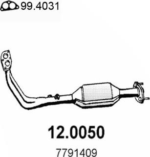 ASSO 12.0050 - Каталізатор autocars.com.ua