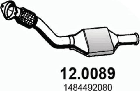 ASSO 12.0089 - Каталізатор autocars.com.ua