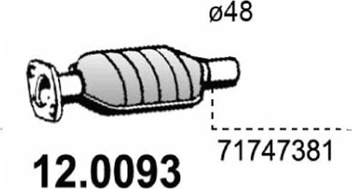 ASSO 12.0093 - Каталізатор autocars.com.ua