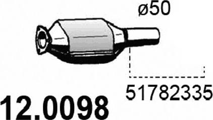 ASSO 12.0098 - Катализатор avtokuzovplus.com.ua