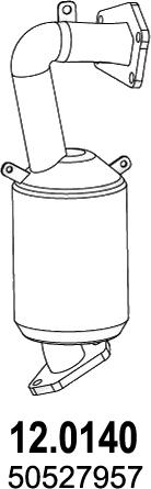 ASSO 12.0140 - Каталізатор autocars.com.ua