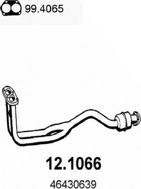 ASSO 12.1066 - Труба вихлопного газу autocars.com.ua