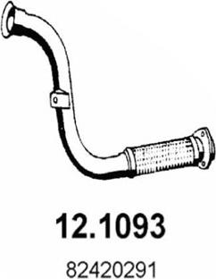 ASSO 12.1093 - Труба вихлопного газу autocars.com.ua