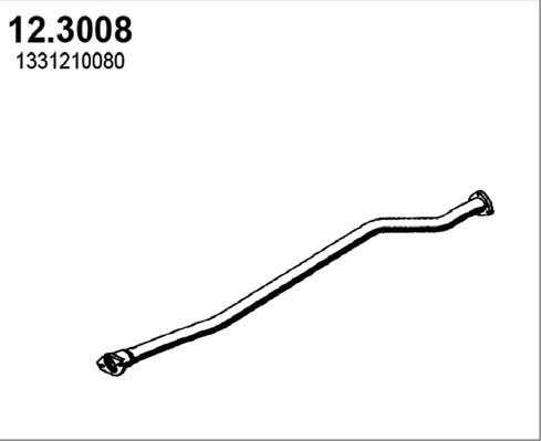 ASSO 12.3008 - Труба выхлопного газа avtokuzovplus.com.ua