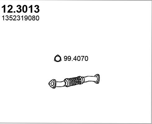 ASSO 12.3013 - Труба вихлопного газу autocars.com.ua