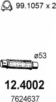 ASSO 12.4002 - Труба выхлопного газа autodnr.net