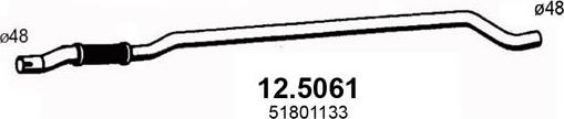 ASSO 12.5061 - Труба вихлопного газу autocars.com.ua