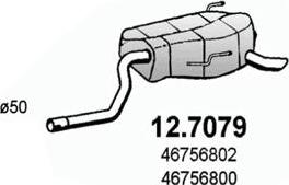 ASSO 12.7079 - Глушитель выхлопных газов, конечный avtokuzovplus.com.ua