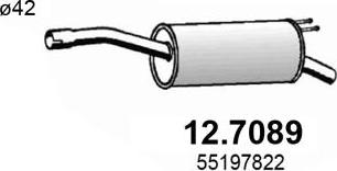 ASSO 12.7089 - Глушник вихлопних газів кінцевий autocars.com.ua