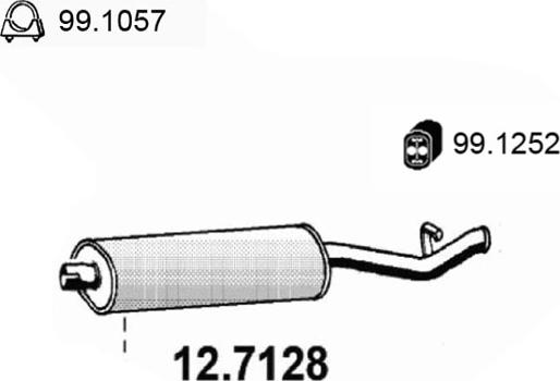ASSO 12.7128 - Глушник вихлопних газів кінцевий autocars.com.ua