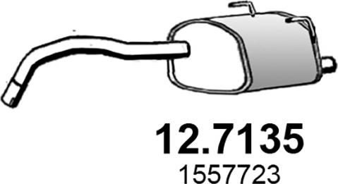 ASSO 12.7135 - Глушитель выхлопных газов, конечный avtokuzovplus.com.ua