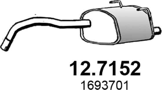 ASSO 12.7152 - Глушник вихлопних газів кінцевий autocars.com.ua