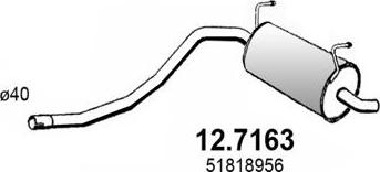 ASSO 12.7163 - Глушник вихлопних газів кінцевий autocars.com.ua