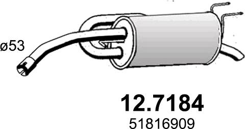 ASSO 12.7184 - Глушник вихлопних газів кінцевий autocars.com.ua