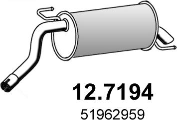ASSO 12.7194 - Глушитель выхлопных газов, конечный avtokuzovplus.com.ua