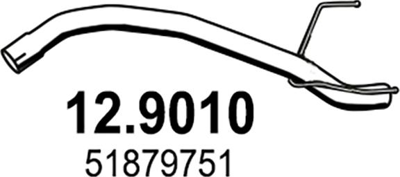 ASSO 12.9010 - Труба вихлопного газу autocars.com.ua