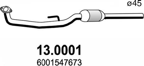 ASSO 13.0001 - Каталізатор autocars.com.ua
