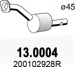 ASSO 13.0004 - Каталізатор autocars.com.ua