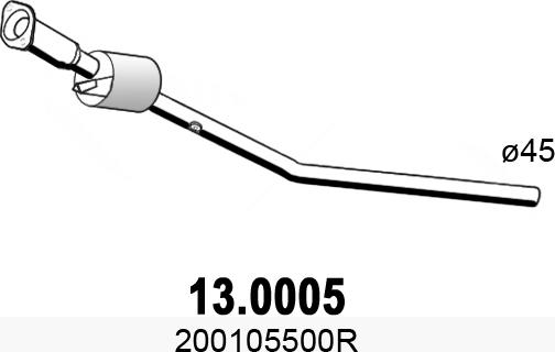 ASSO 13.0005 - Каталізатор autocars.com.ua