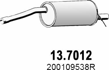 ASSO 13.7012 - Глушитель выхлопных газов, конечный autodnr.net
