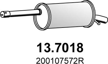 ASSO 13.7018 - Глушник вихлопних газів кінцевий autocars.com.ua