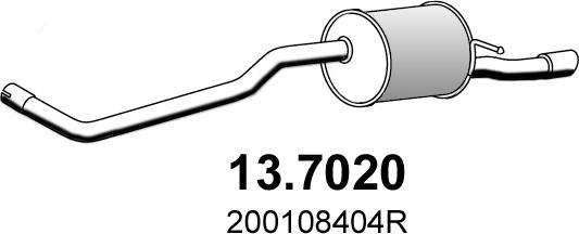 ASSO 13.7020 - Глушитель выхлопных газов, конечный autodnr.net