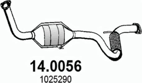 ASSO 14.0056 - Каталізатор autocars.com.ua