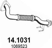 ASSO 14.1031 - Труба вихлопного газу autocars.com.ua