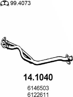 ASSO 14.1040 - Труба выхлопного газа autodnr.net