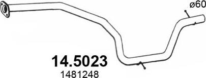 ASSO 14.5023 - Труба вихлопного газу autocars.com.ua