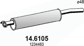 ASSO 14.6105 - Средний глушитель выхлопных газов avtokuzovplus.com.ua