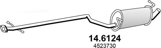 ASSO 14.6124 - Середній глушник вихлопних газів autocars.com.ua