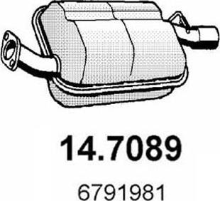 ASSO 14.7089 - Глушник вихлопних газів кінцевий autocars.com.ua